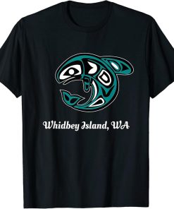 Whidbey Island WA Native American Tribal Orca Killer Whale T-Shirt