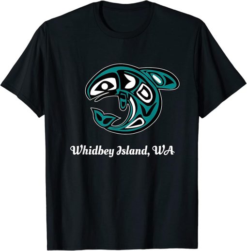 Whidbey Island WA Native American Tribal Orca Killer Whale T-Shirt